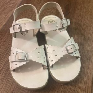 Girls white footmates sandals